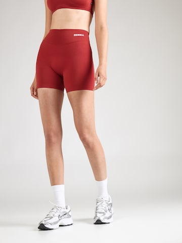 Skinny Pantalon de sport 'POWER 893' NEBBIA en rouge : devant