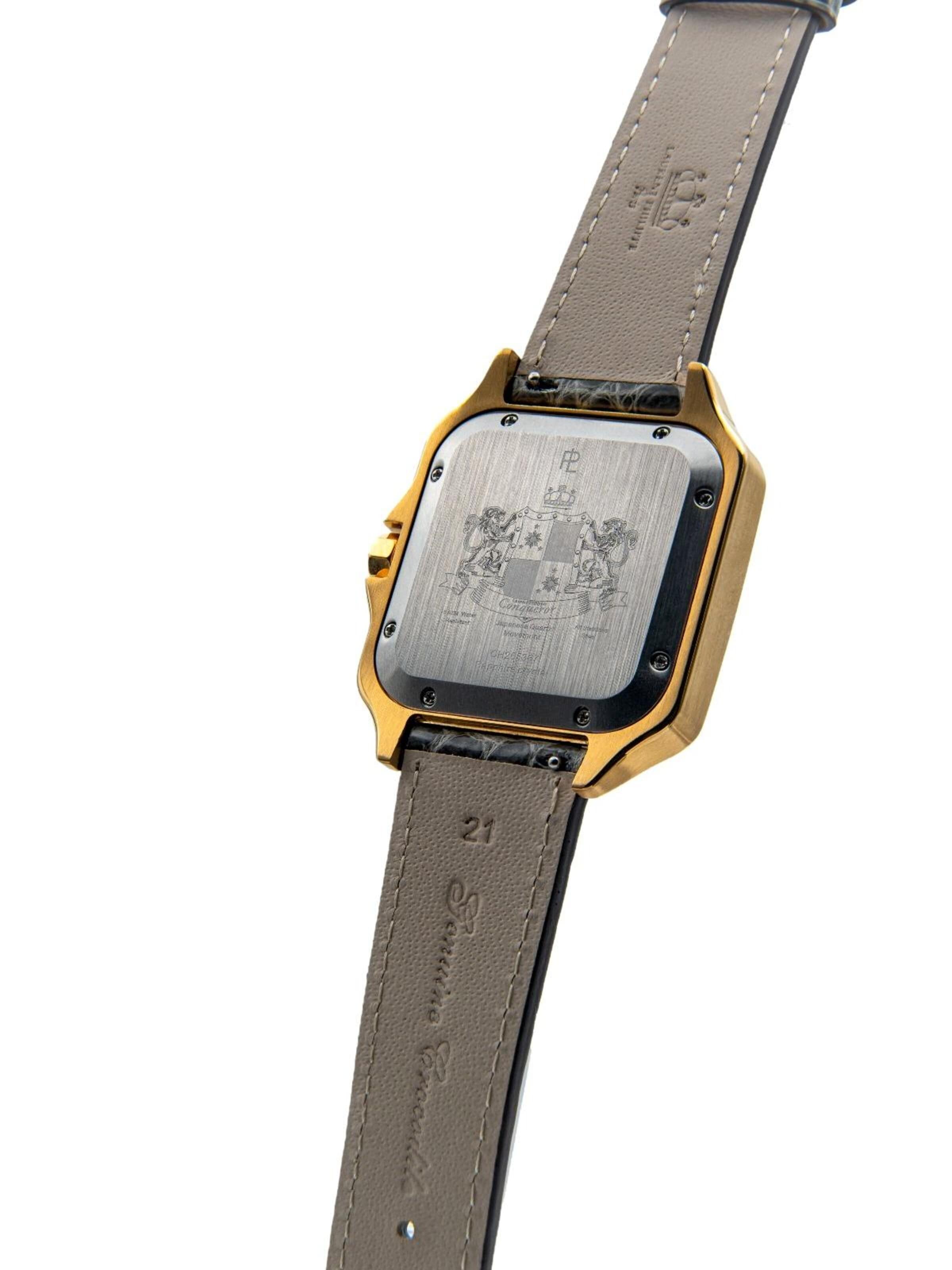 Orologio analogico 'Conqueror The Golden Empress – Platinum Veins' di Laurent Philippe in oro