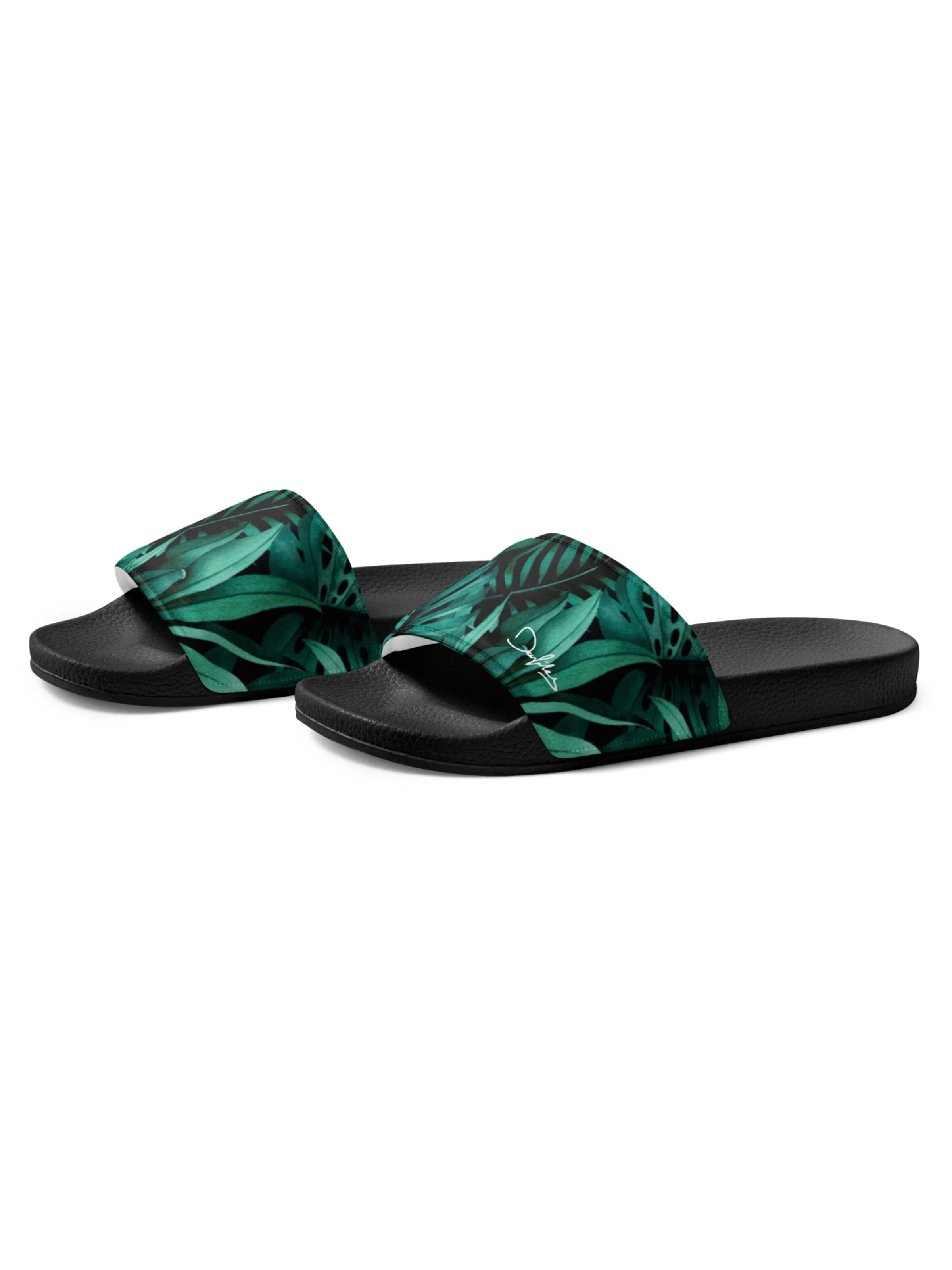 DECALVIBES Slippers 'Palm Leaves' in Green