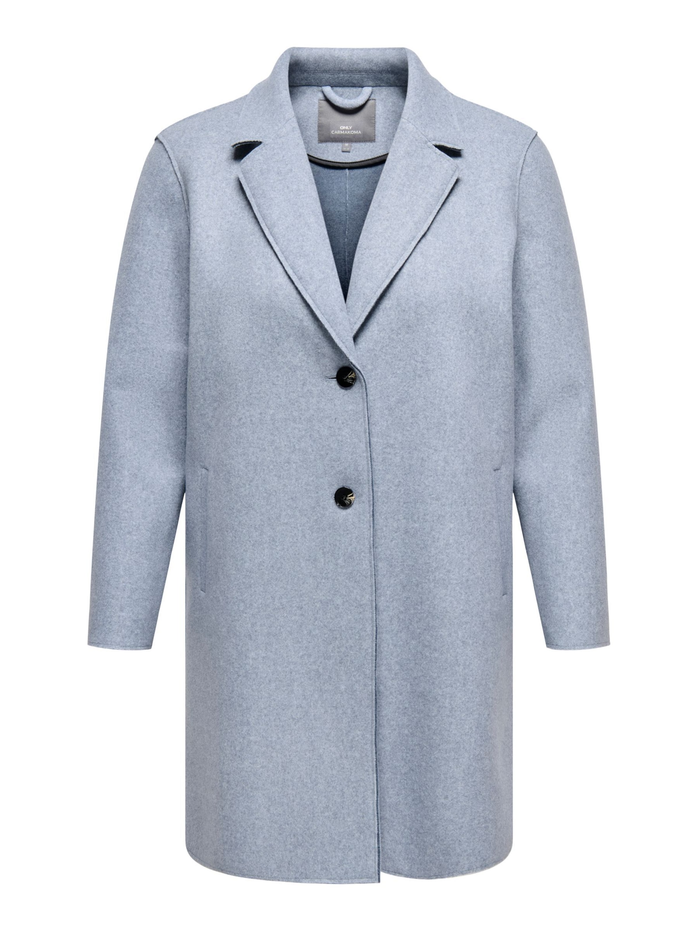 ONLY Carmakoma Tussenmantel 'CARNew Carrie' in Blauw: voorkant