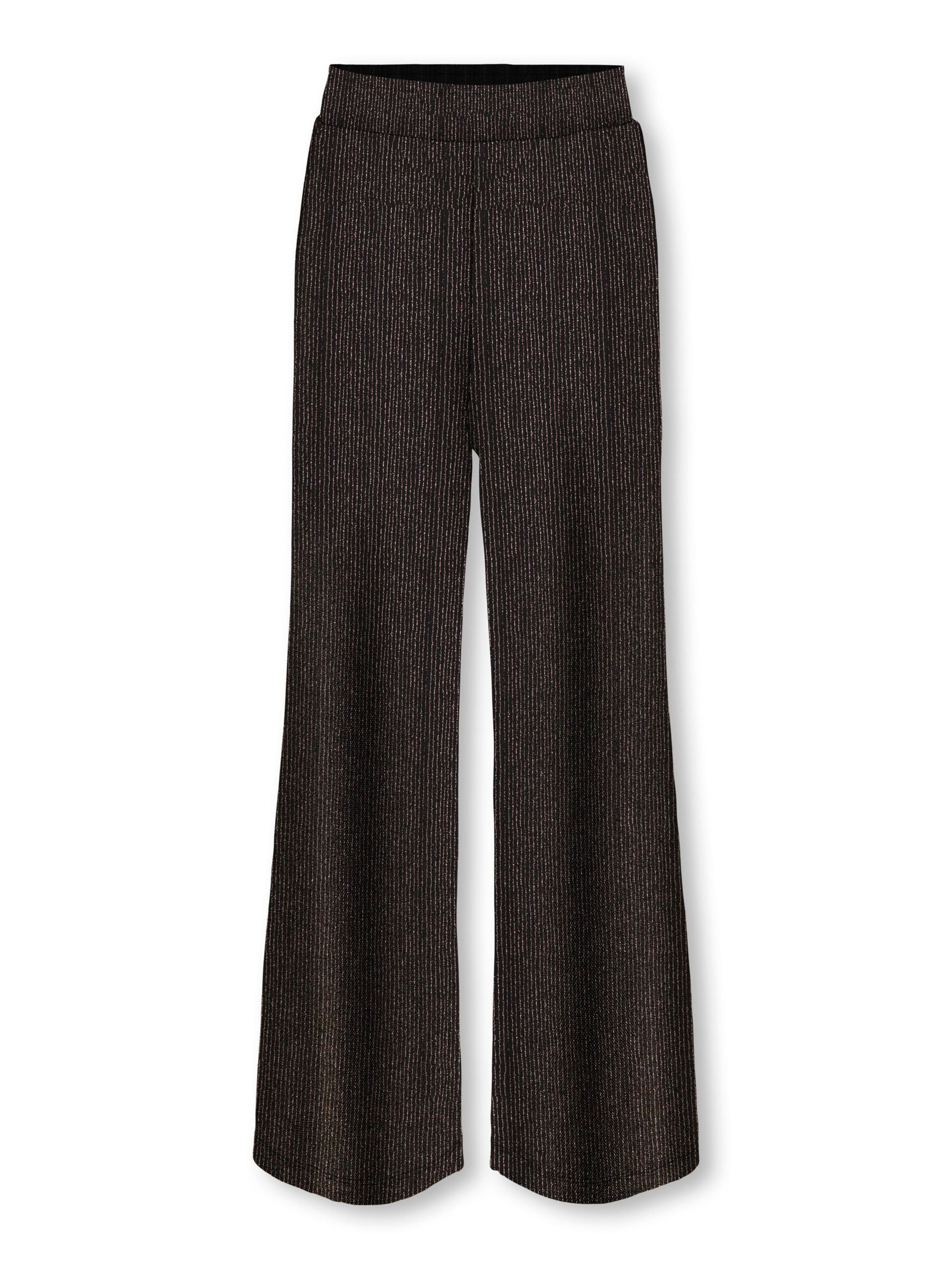 ONLY GIRLS Wide leg Pants 'QUEEN' in Black: front