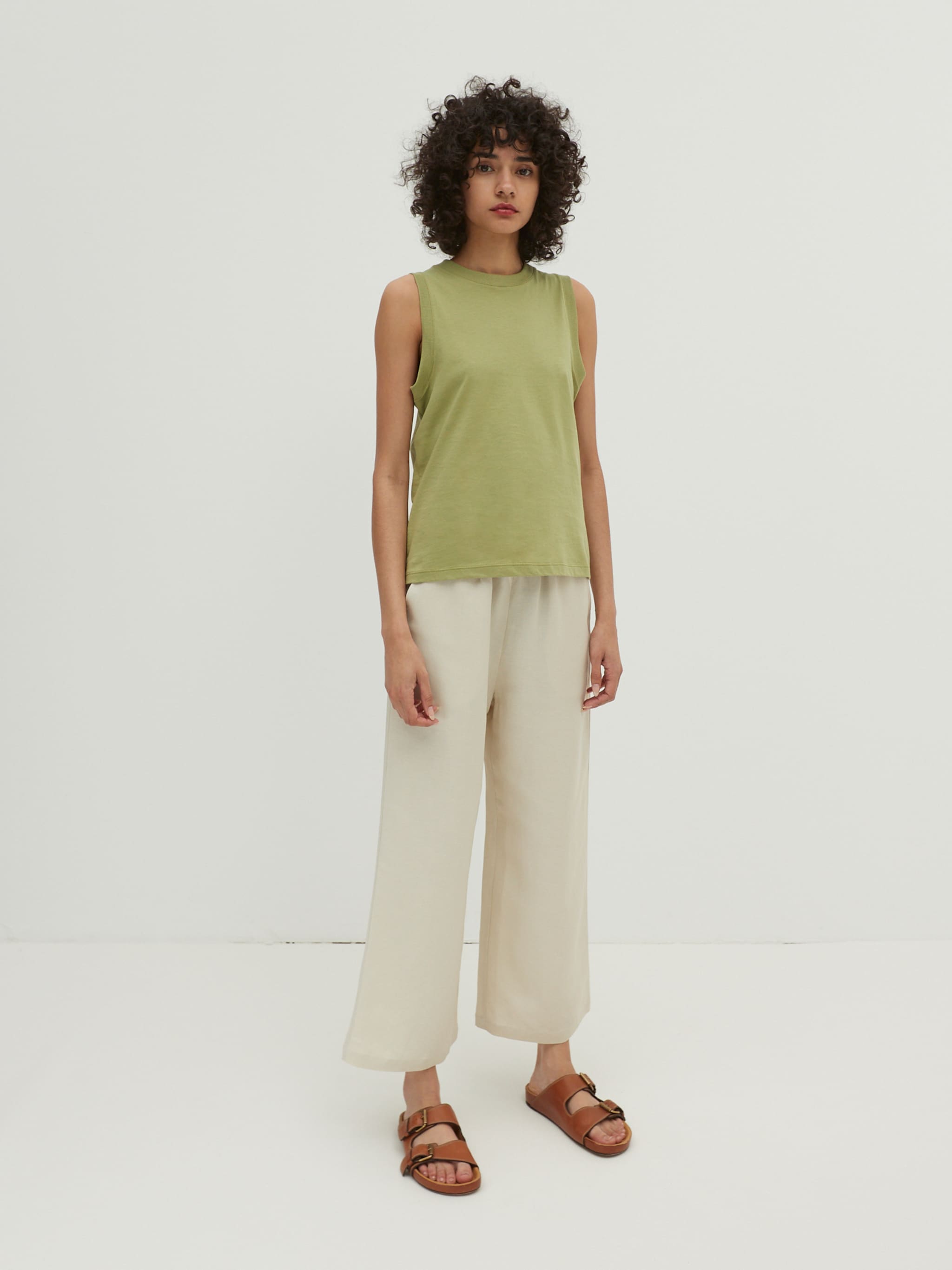 EDITED Producten Broek 'Nona' Beige