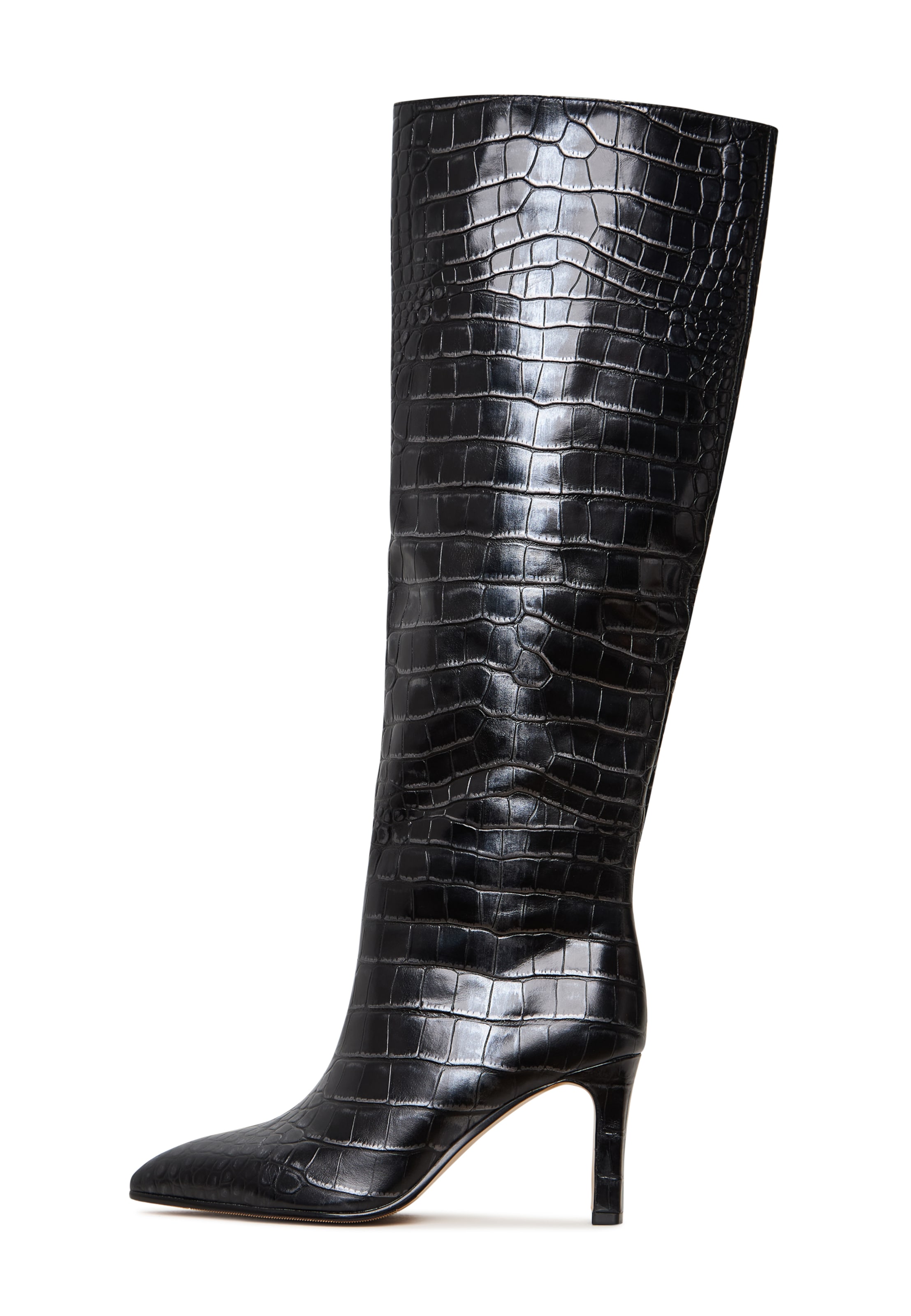 CESARE GASPARI Stiefel in Schwarz: Vorderseite