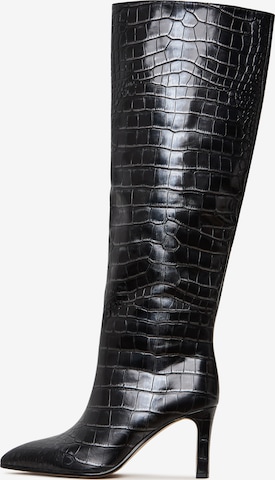 Bottes CESARE GASPARI en noir : devant