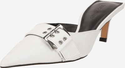 TOPSHOP Zapatos abiertos 'Eden' en plata / blanco, Vista del producto