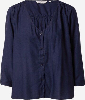 TOM TAILOR DENIM Blouse in Blauw: voorkant