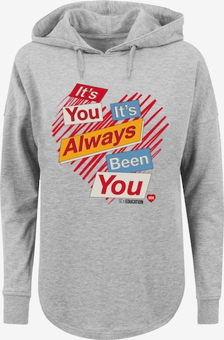 F4NT4STIC Sweatshirt 'Sex Education It's Always You Netflix TV Series' in Grey: front