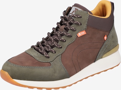 Rieker EVOLUTION High-Top Sneakers ' 07660 ' in Brown / Green, Item view