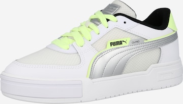 PUMA - Zapatillas deportivas bajas en blanco: frente