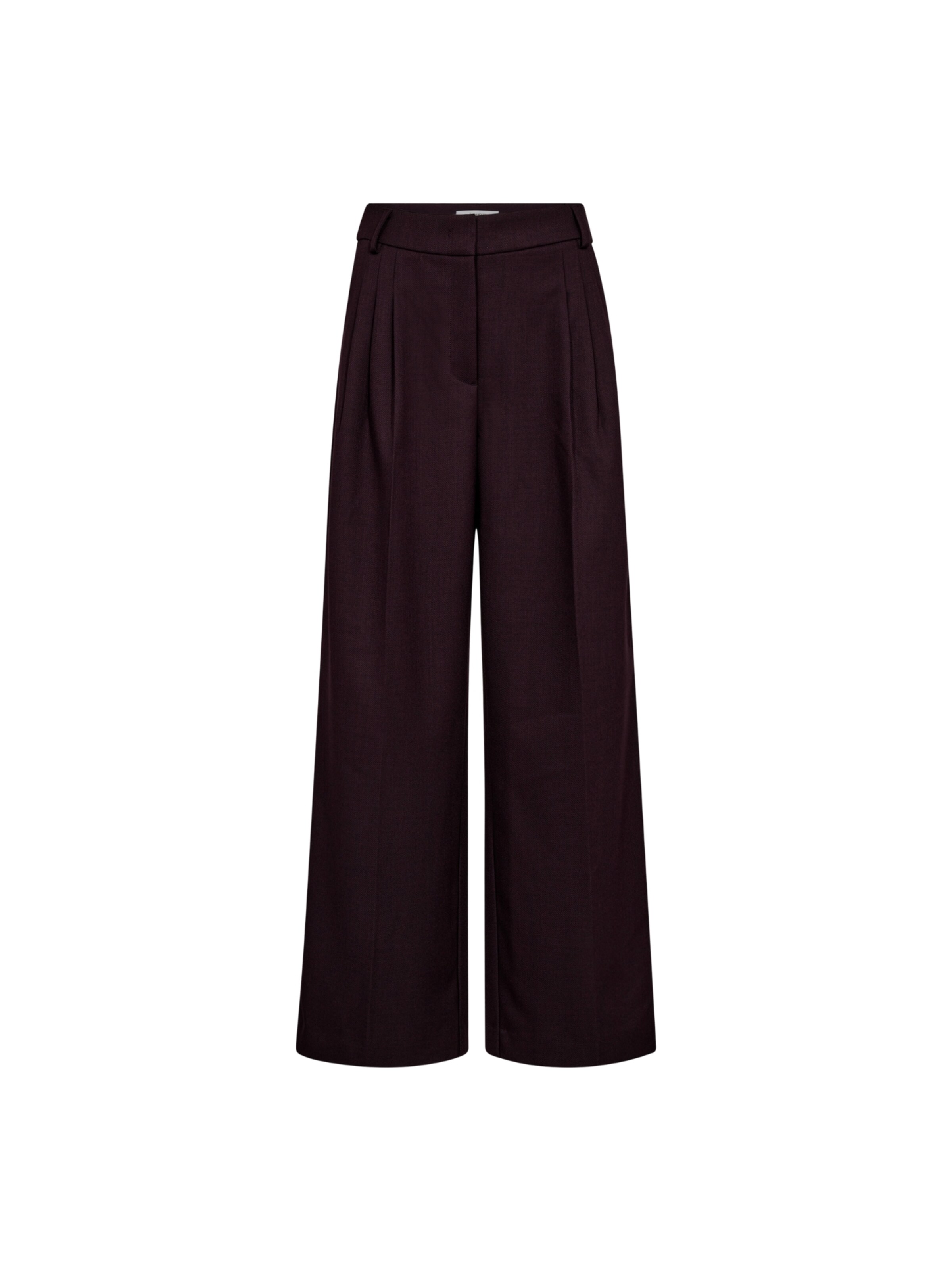 Wide Leg Pantalon à pince 'Almira' co'couture en violet : devant