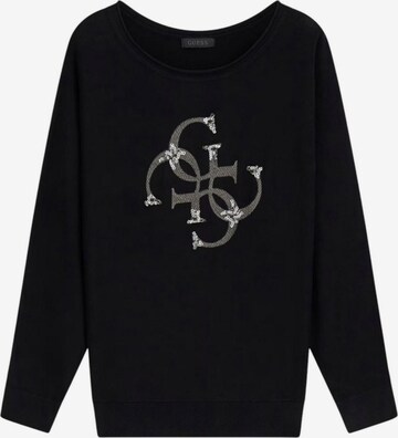 GUESS Trui 'BAT SLEEVE GEMMA LOG W6YR27 Z0975' in Zwart: voorkant