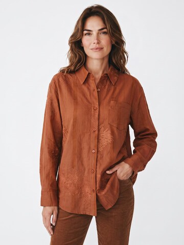 Viore Bluse‌ in Braun: Vorderseite