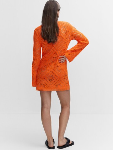 MANGOPletena haljina 'MARTES' - narančasta boja