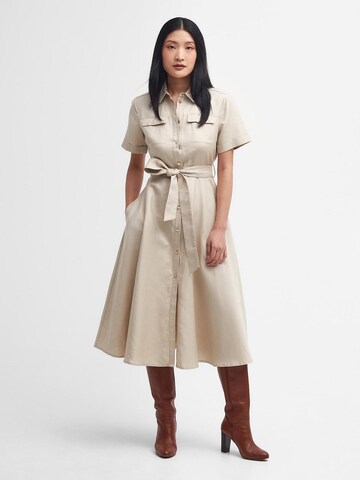 Barbour Shirt Dress 'Margaret' in Beige: front