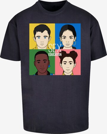 T-Shirt 'Sex Education Netflix TV Series' F4NT4STIC en bleu : devant