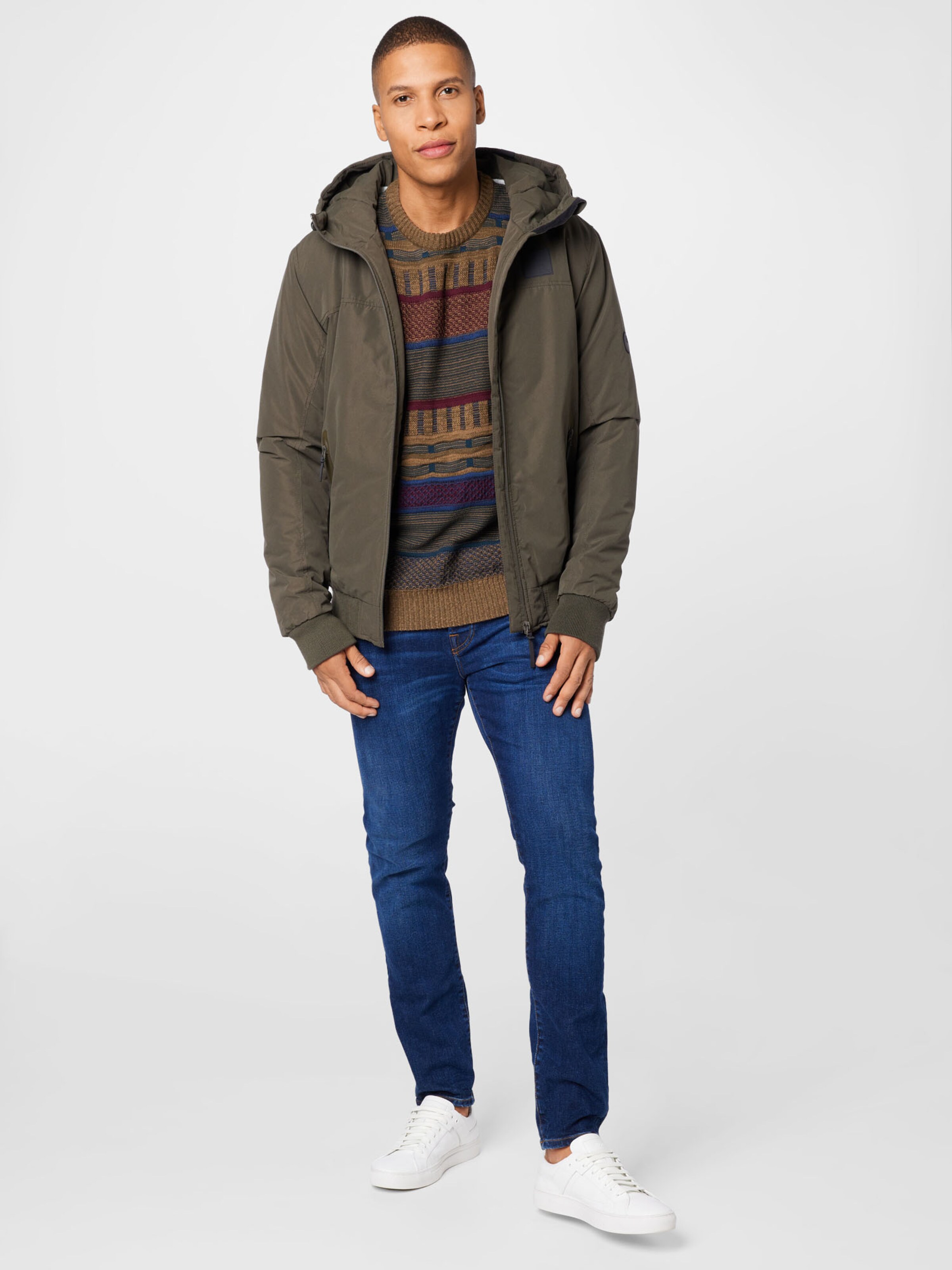 Männer Große Größen Alife and Kickin Jacke 'Don' in Khaki - RE54216 Männer Große Größen Alife and Kickin Jacke 'Don' in Khaki - RE54216