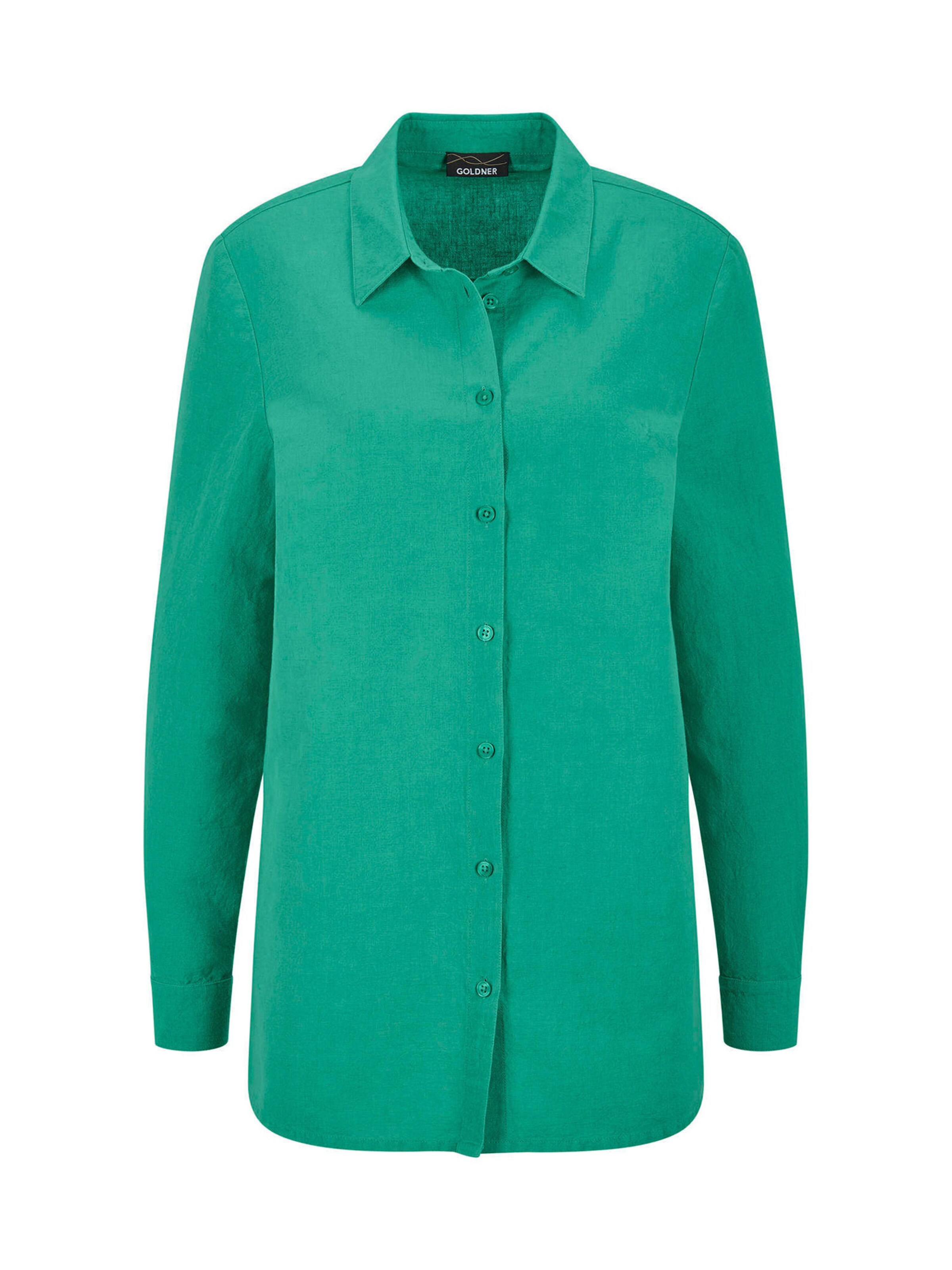 Goldner Bluse in grün, Produktansicht