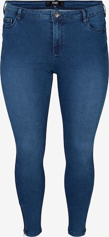 Zizzi Skinny Jeans 'Amy' in Blue: front