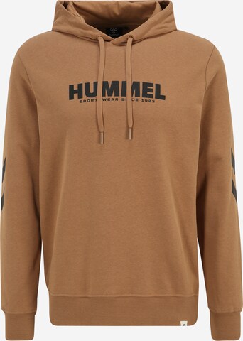 Sweat de sport 'Legacy' Hummel en marron : devant