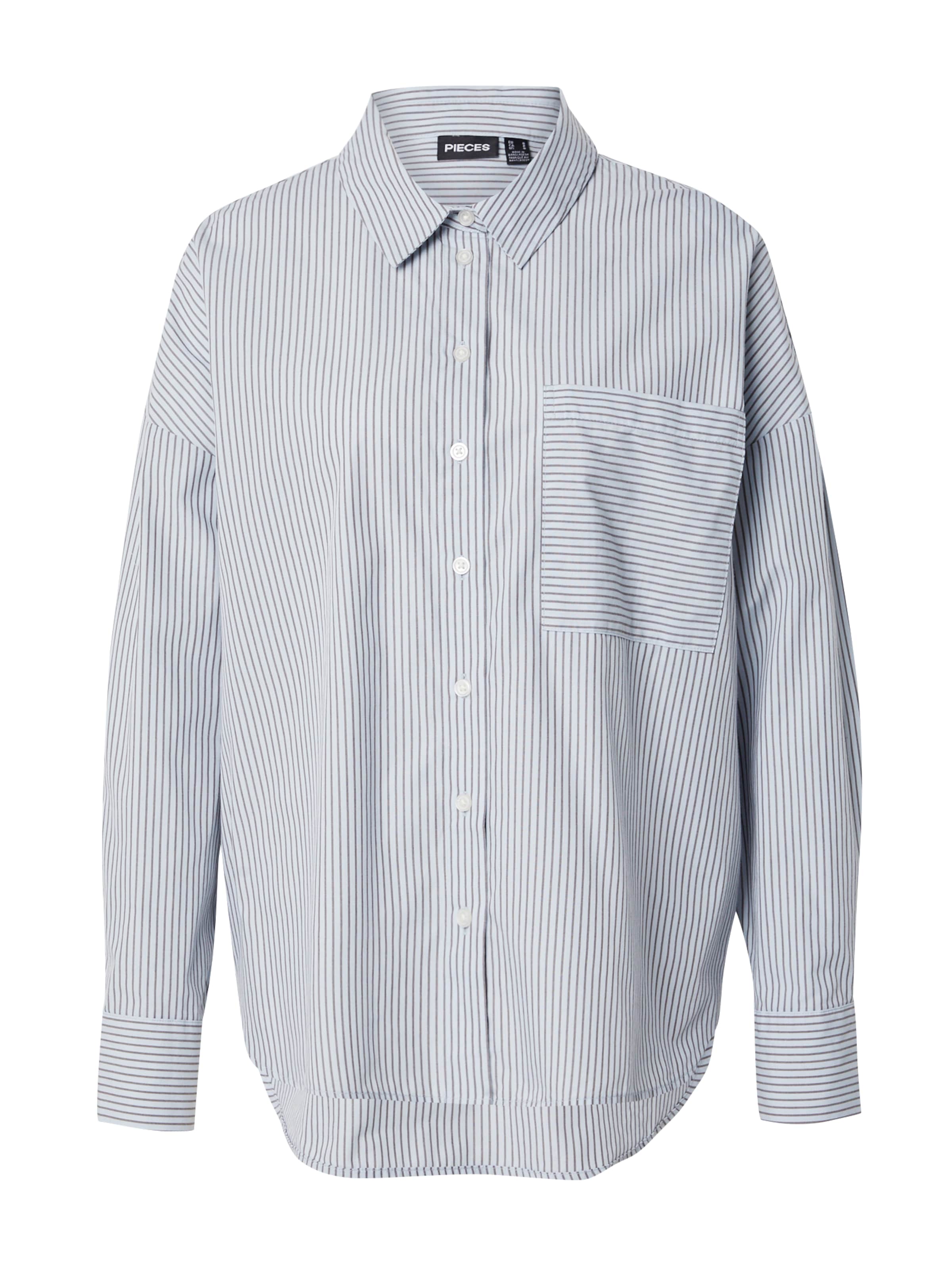 PIECES Blouse 'PCFeline' in Blue: front