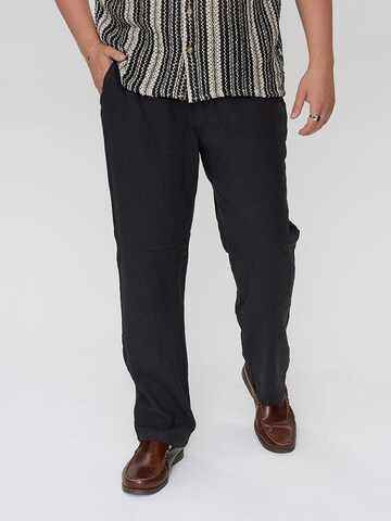 Dxnmxrk Loose fit Pants 'DXGaston' in Black: front