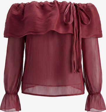 faina Bluse in Rot: Vorderseite