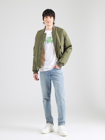 Cleptomanicx T-Shirt 'Embrace Football' in Weiß