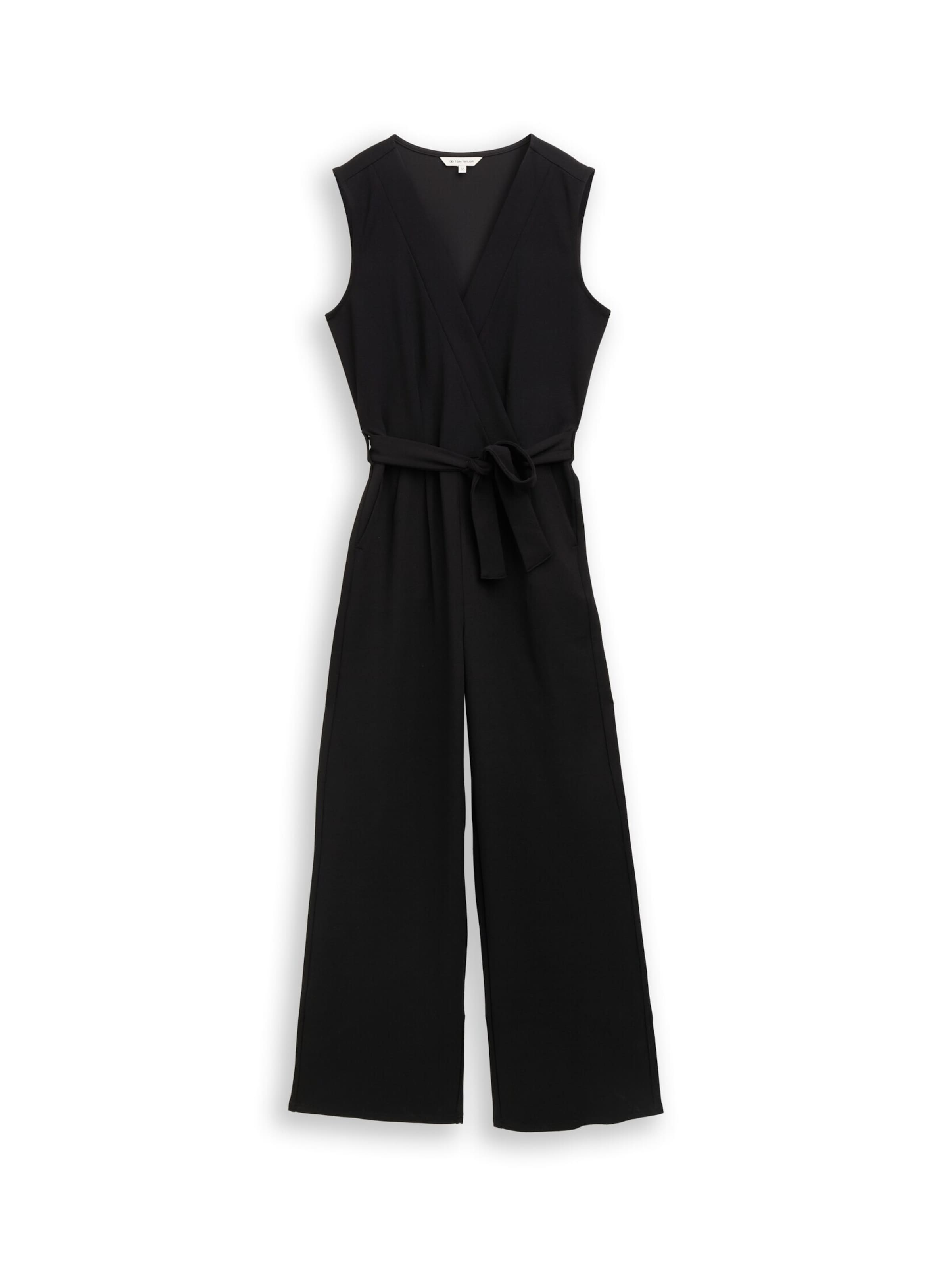 TOM TAILOR Jumpsuit in Black: front