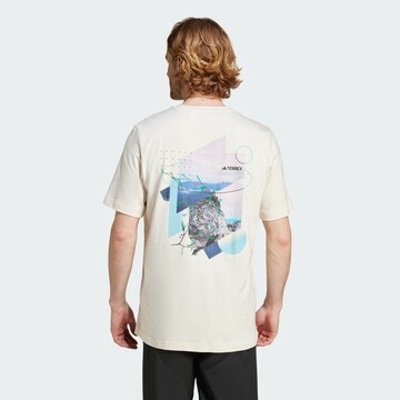 T-Shirt fonctionnel ADIDAS TERREX en blanc : devant