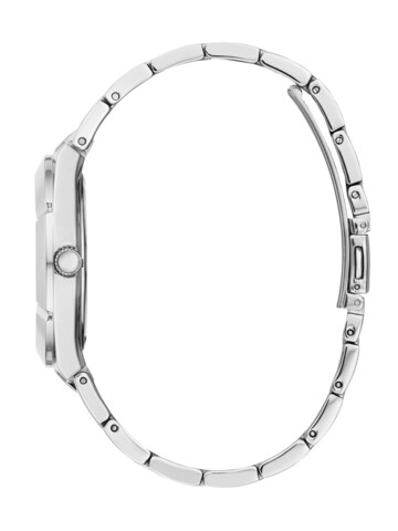 GUESS Analoog horloge 'CRYSTALLINE' in Zilver