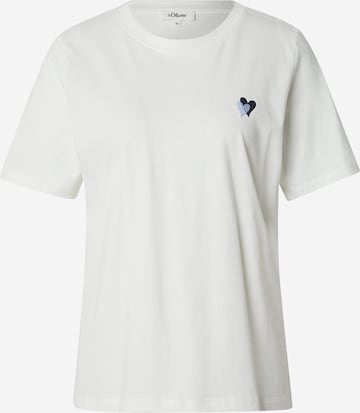 s.Oliver Shirt in Weiß: Vorderseite