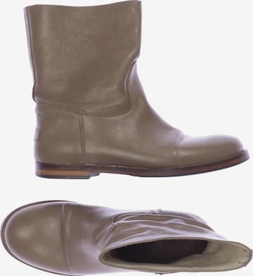 SHABBIES AMSTERDAM Dress Boots in 38 in Beige: front