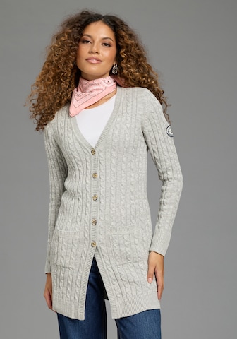 KangaROOS Knit Cardigan in Grey: front