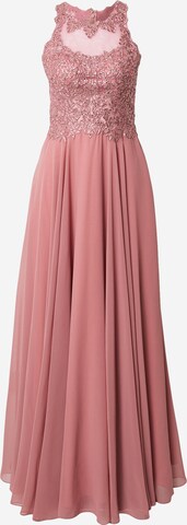 mascara Evening Dress in Pink: front