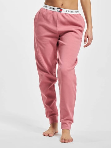 Tommy Hilfiger Underwear Tapered Pyjamasbukser i pink: forside