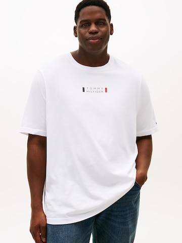 Tommy Hilfiger Big & Tall T-Shirt 'BRAND LOVE SMALL CENTER' in Weiß: Vorderseite