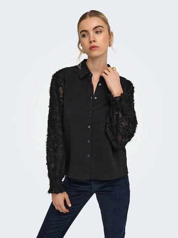 ONLY - Blusa 'ONLMETTE' en negro: frente