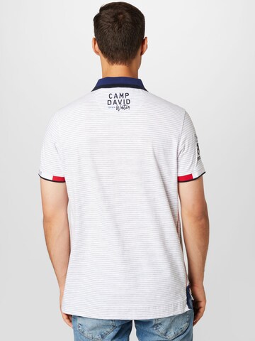 CAMP DAVID Poloshirt 'Ocean´s Seven I' in Weiß