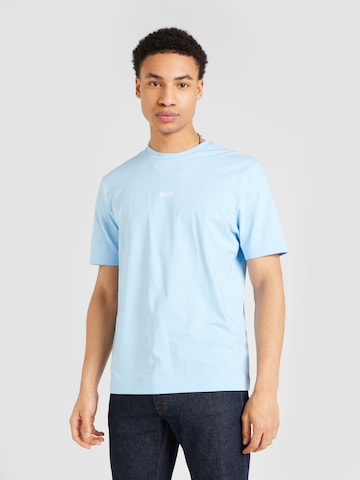 BOSS Koszulka 'TChup' w kolorze niebieski: przód