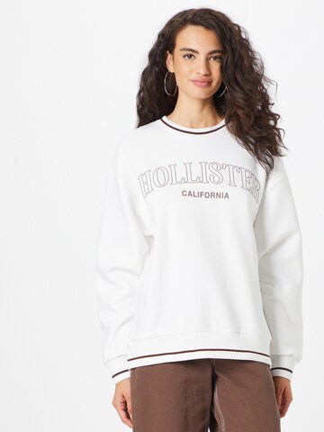 Felpa di HOLLISTER in bianco: frontale