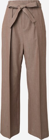 InWear - Pierna ancha Pantalón plisado 'Naxa' en marrón: frente