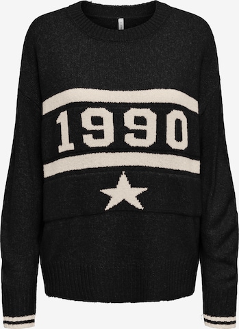 juoda ONLY Megztinis 'ONLTRAIN': priekis