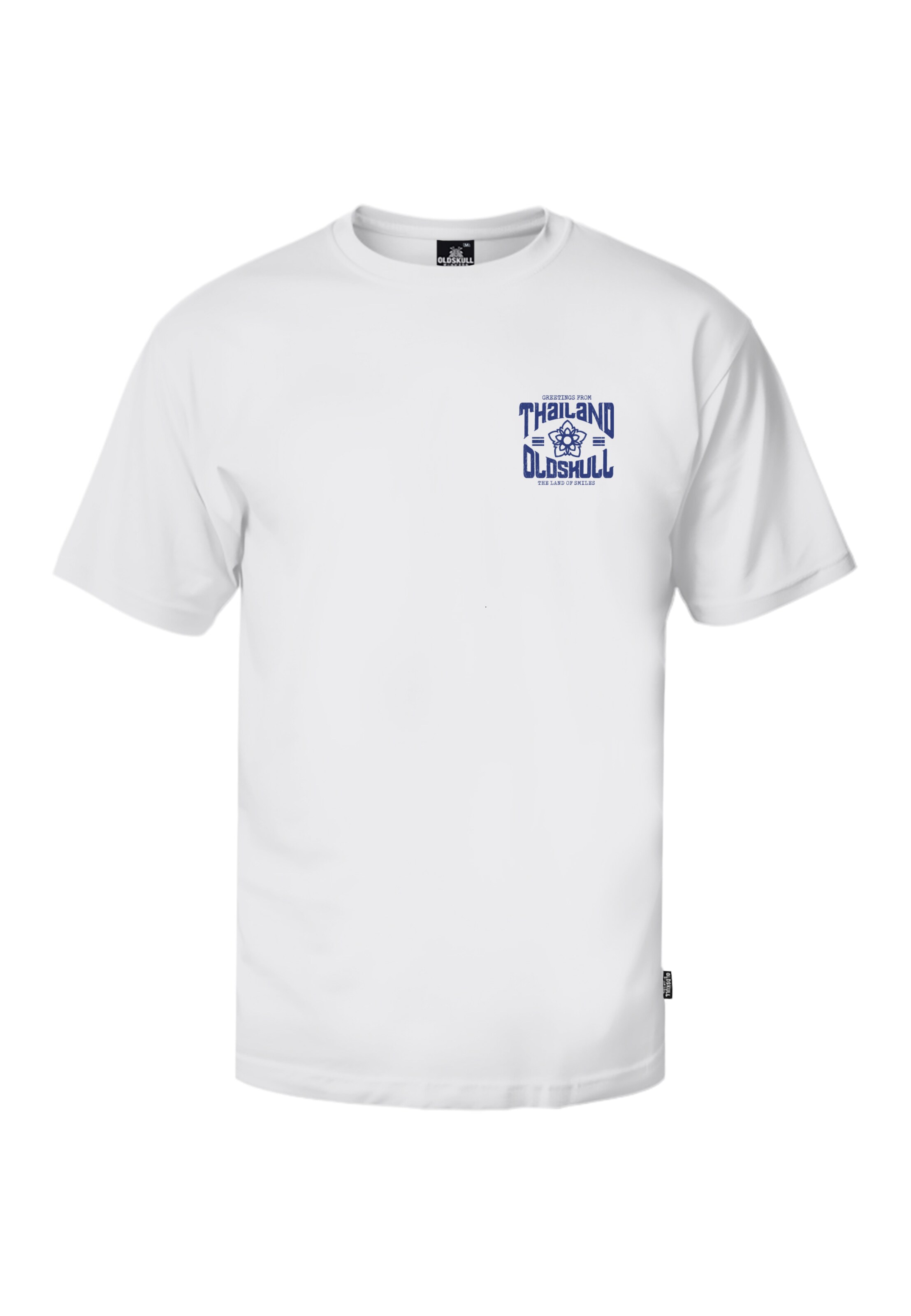 Oldskull T-Shirt 'Asian Sawadtee' in Weiß