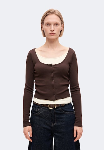 QS Shirt in Braun: Vorderseite