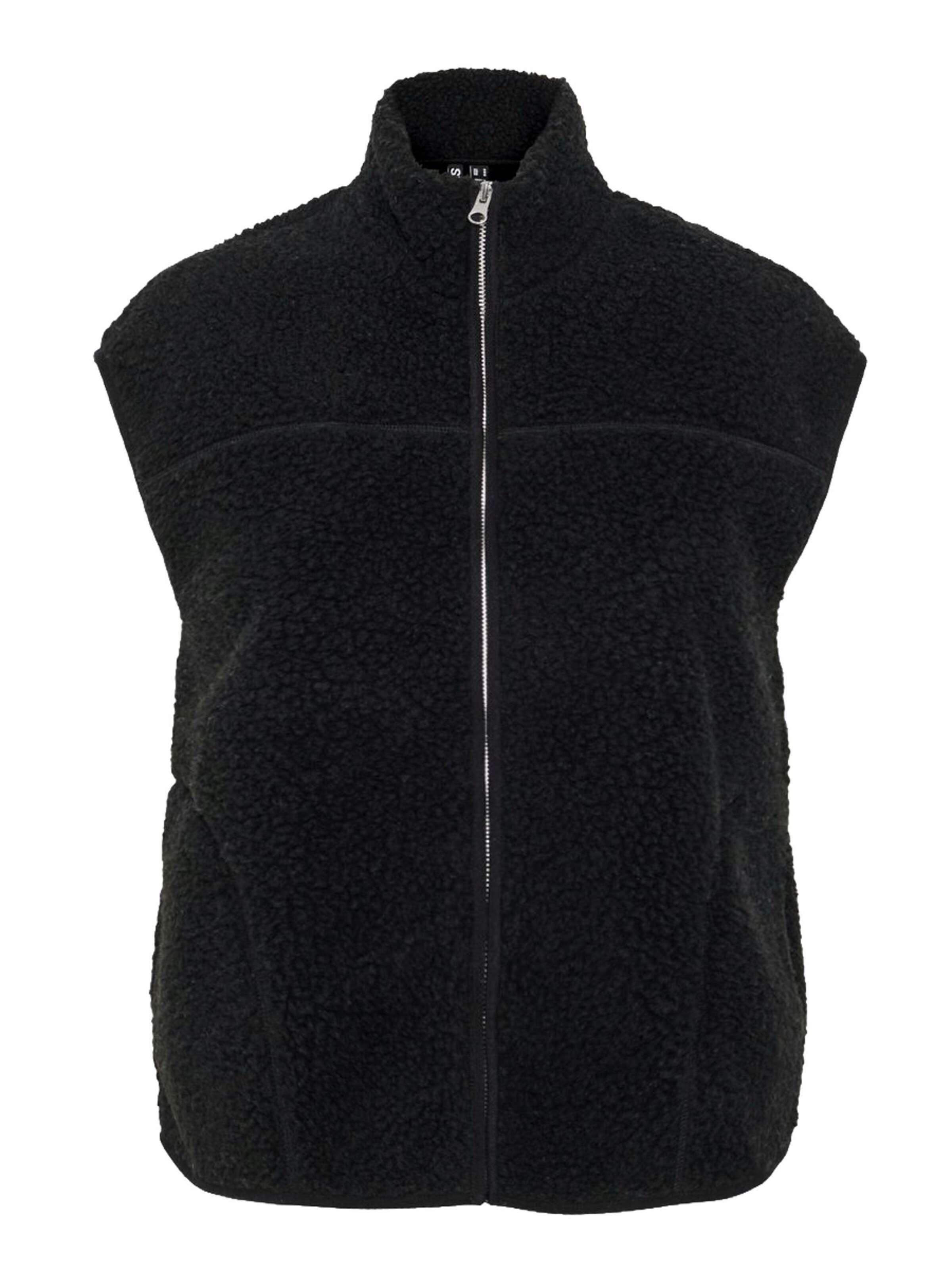 Gilet 'PCSADIA' PIECES en noir : devant