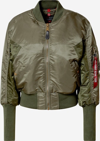 ALPHA INDUSTRIES Kurtka przejściowa w kolorze zielony: przód