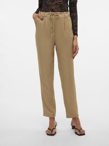 Effilé Pantalon à pince 'VMMeloney' VERO MODA en beige : devant