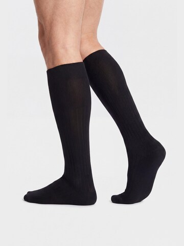 Ciocca Knee High Socks in Black