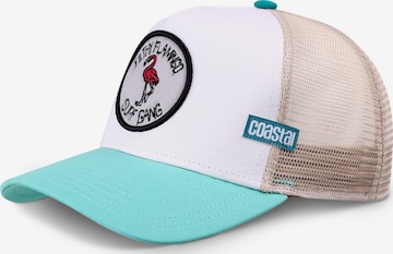 Cappello da baseball 'Filthy Flamingo' di Coastal in bianco: frontale