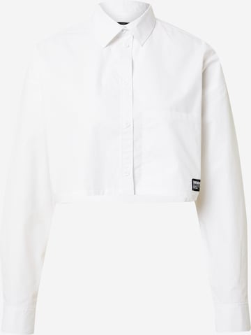 Dr. Denim Blouse 'Bev' in White: front